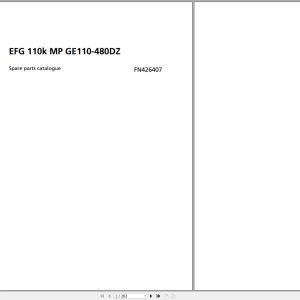 Jungheinrich EFG 110k MP GE110-480DZ Parts Catalog FN426407