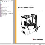 Jungheinrich EFG 115 SP GE115-600DZ Spare Parts Manual FN427043