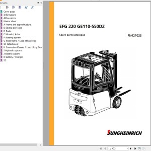 Jungheinrich EFG 220 GE110-550DZ Parts Catalog FN427023