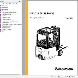 Jungheinrich EFG 220 GE115-500DZ Parts Catalog FN427203