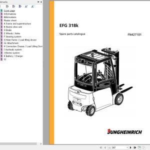 Jungheinrich EFG 318k Parts Catalog FN427101