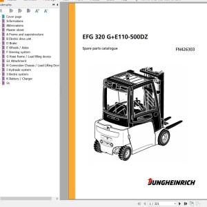 Jungheinrich EFG 320 G E110-500DZ Parts Catalog FN426303