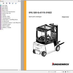 Jungheinrich EFG 320 G+E115-310ZZ Parts Catalog FN427253