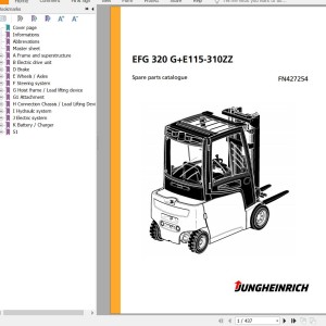 Jungheinrich EFG 320 G+E115-310ZZ Parts Catalog FN427254