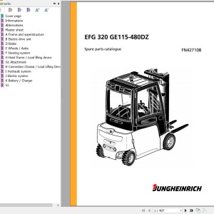 Jungheinrich EFG 320 GE115-480DZ Parts Catalog FN427108