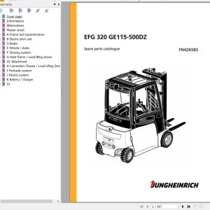 Jungheinrich EFG 320 GE115-500DZ Parts Catalog FN426583