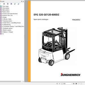 Jungheinrich EFG 320 GE120-600DZ Parts Catalog FN426953