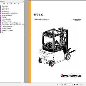 Jungheinrich EFG 320 Parts Catalog FN595557