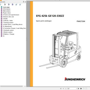 Jungheinrich EFG 425k GE120-330ZZ Parts Catalog FN427264