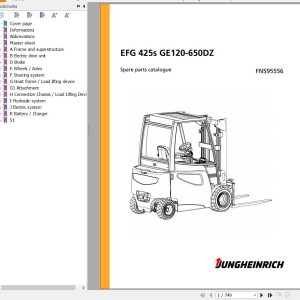 Jungheinrich EFG 425s GE120-650DZ Parts Catalog FN595556