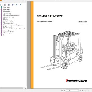 Jungheinrich EFG 430 G115-350ZT Parts Catalog FN426528