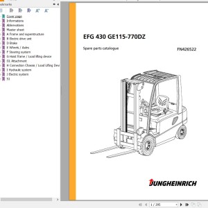 Jungheinrich EFG 430 GE115-770DZ Parts Catalog FN426522