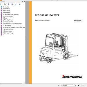 Jungheinrich EFG S50 G115-473ZT Parts Catalog FN595582