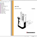 Jungheinrich EJC 112 Parts Catalog 90359809