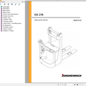 Jungheinrich EJC 216 Parts Catalog 90351510