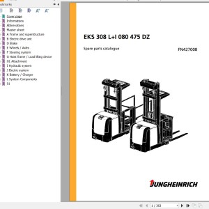 Jungheinrich EKS 308 L+I 080 475 DZ Parts Catalog FN427008
