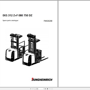 Jungheinrich EKS 312 Z+F 080 750 DZ Parts Catalog FN426268