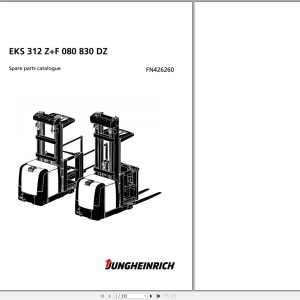 Jungheinrich EKS 312 Z+F 080 830 DZ Parts Catalog FN426260