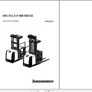 Jungheinrich EKS 312 Z+F 080 830 DZ Parts Catalog FN426262