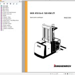 Jungheinrich EKX 410 G+S 120 450 ZT Parts Catalog FN427294