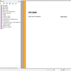 Jungheinrich EPC3000 Parts Catalog FN575541