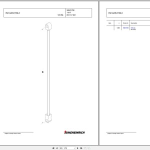 Jungheinrich ESE 120 Parts Catalog 91654075