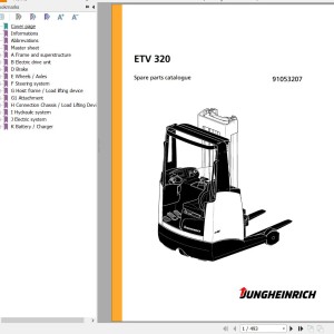 Jungheinrich ETV 320 Parts Catalog 91053207