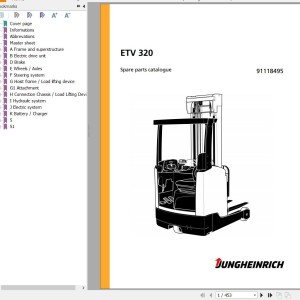 Jungheinrich ETV 320 Parts Catalog 91118495
