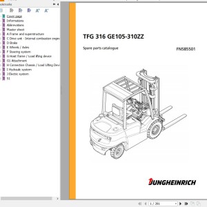 Jungheinrich TFG 316 GE105-310ZZ Parts Catalog FN585501