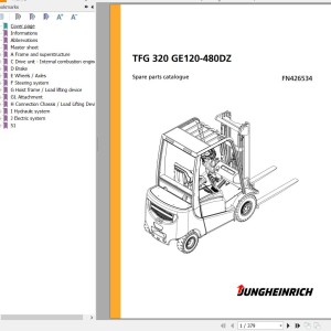 Jungheinrich TFG 320 GE120-480DZ Parts Catalog FN426534