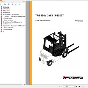 Jungheinrich TFG 430s G+E115-330ZT Parts Catalog FN427223
