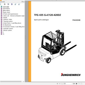 Jungheinrich TFG 435 G+E120-420DZ Parts Catalog FN426948