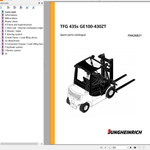 Jungheinrich TFG 435s GE100-430ZT Parts Catalog FN426821