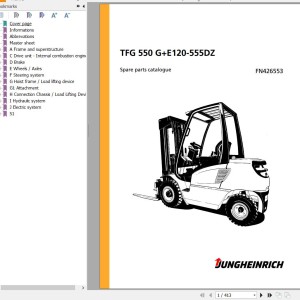 Jungheinrich TFG 550 G+E120-555DZ Parts Catalog FN426553