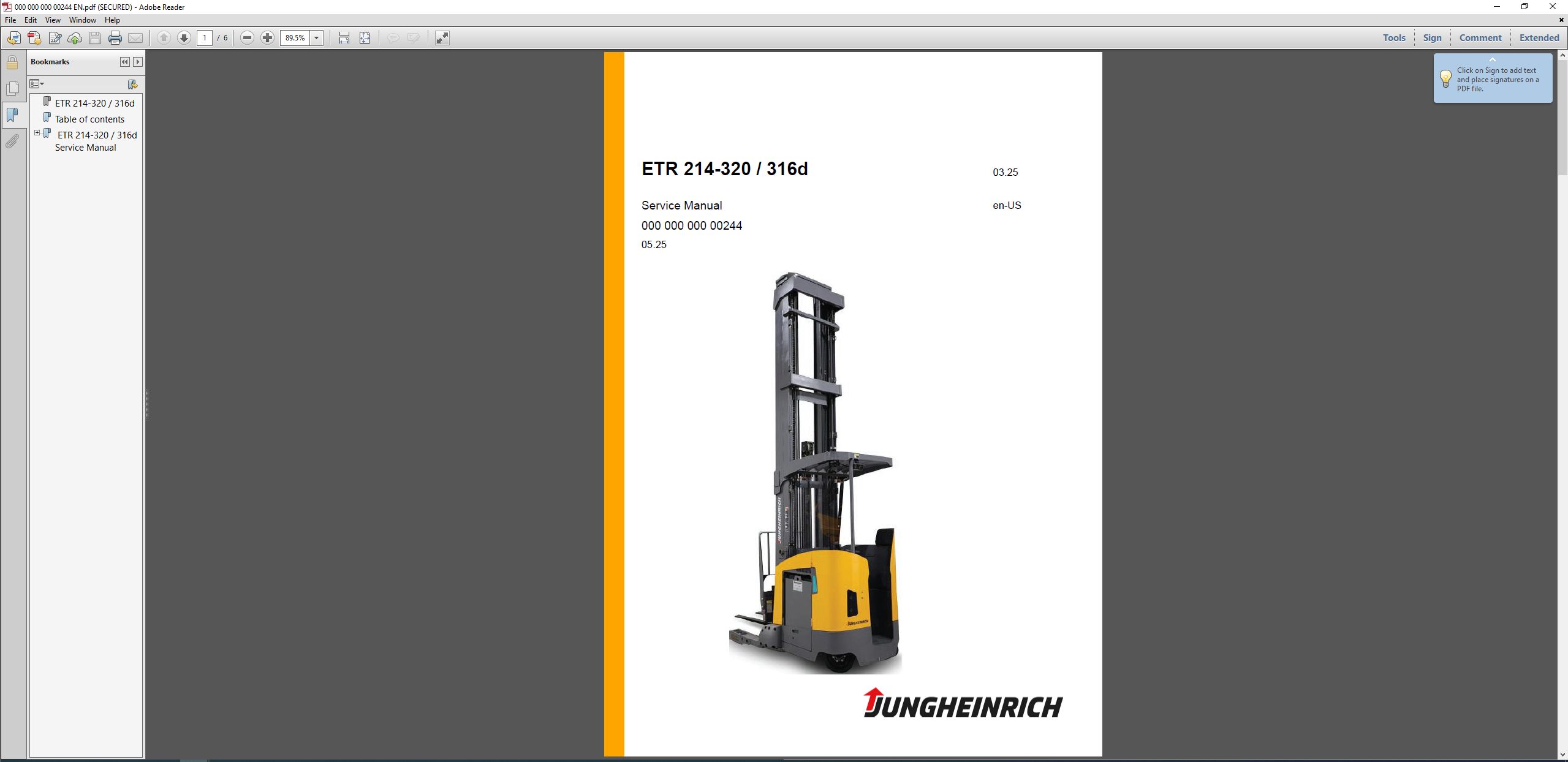 JUNGHEINRICH JETI SH v4.37 EN17 06.2025 Service Information_5
