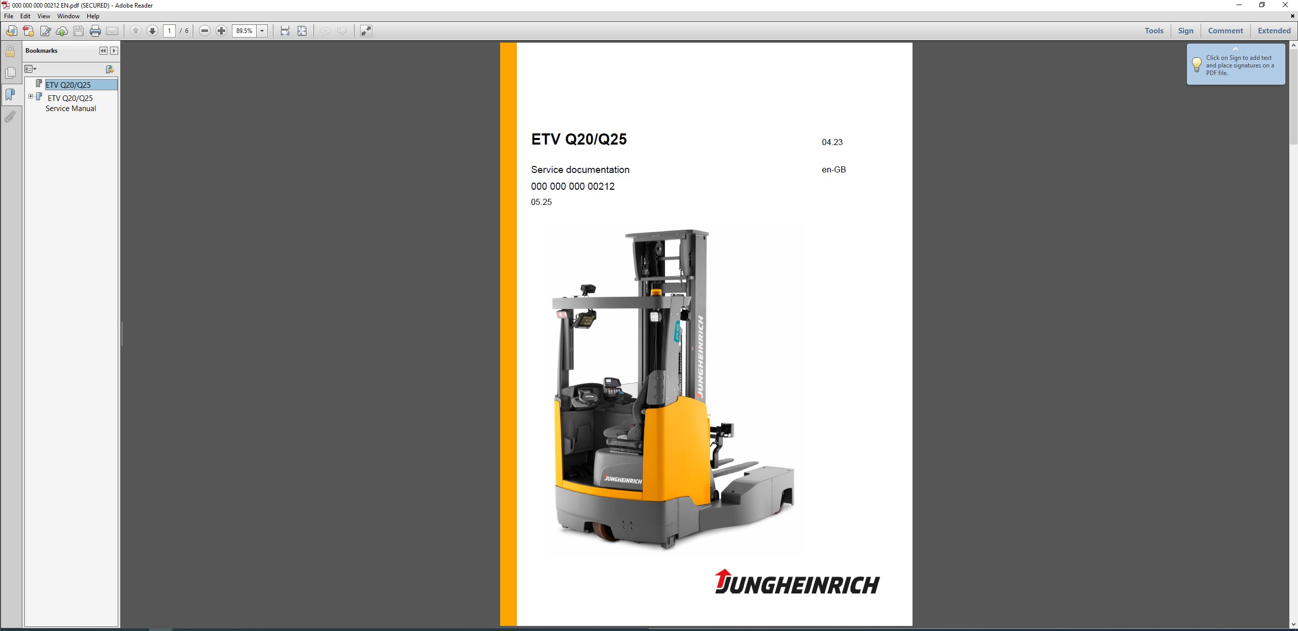 JUNGHEINRICH JETI SH v4.37 EN17 06.2025 Service Information_6