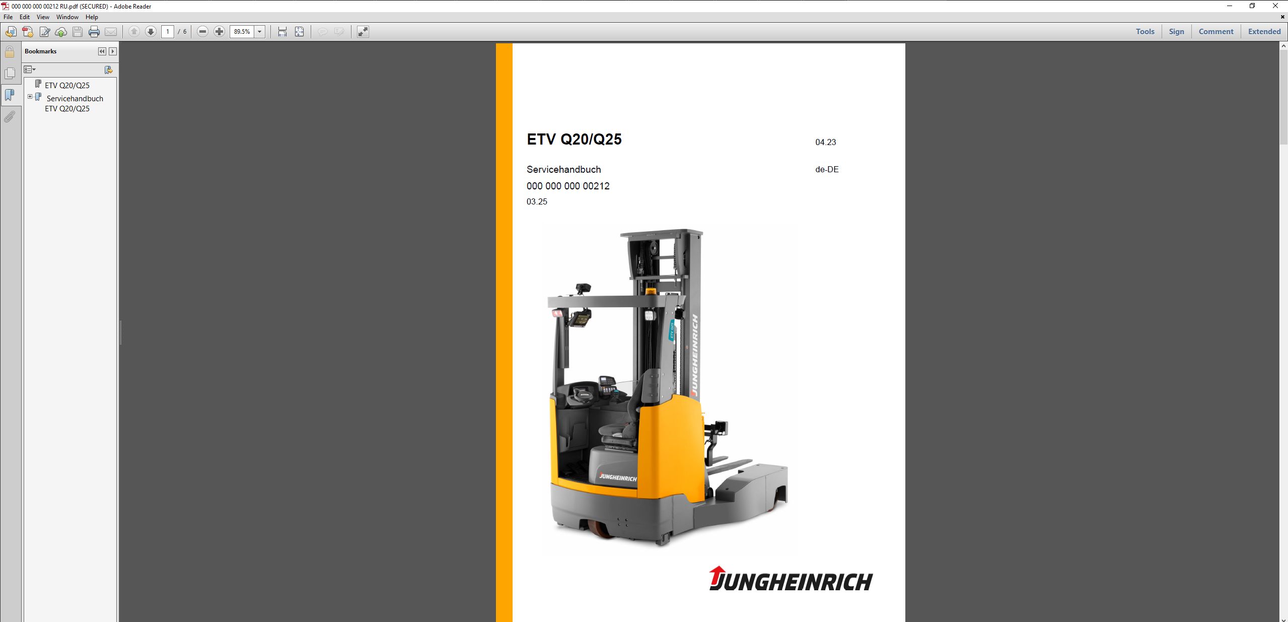 JUNGHEINRICH JETI SH v4.37.14 RU14 03.2025 Service Information_5