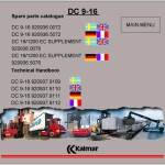 Kalmar DC Range 356 MB Parts Catalog Technical Handbook