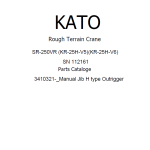 Kato SR-250VR KR-25H-V5 KR-25H-V6 Parts Catalog