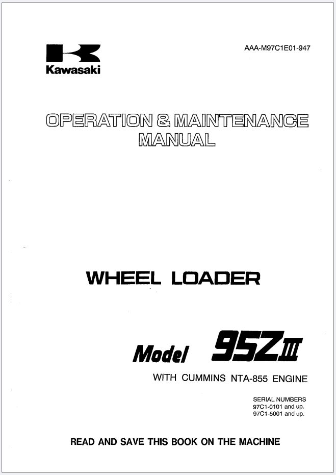 Kawasaki 1.85 GB PDF Operator and Maintenance Manual (2)