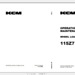 Kawasaki 18.5GB PDF 2021 KCM Wheel Loader Service Part Operation Maintenance Manual