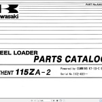 Kawasaki 115ZA 115ZA-2 115ZIV 115ZIV-2 Parts Catalog