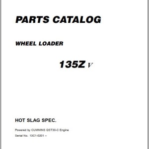Kawasaki 135ZA-2 135ZIV-2 135ZV Parts Catalog