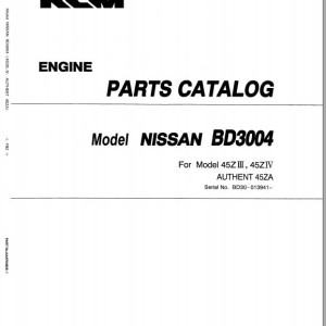 Kawasaki 45ZA 45ZIII 45ZIV Parts Catalog