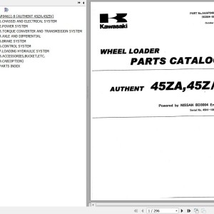 Kawasaki 45ZA 45ZIV Parts Catalog AAAP04611-9(93304-00019)