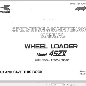 Kawasaki 45ZII Operation & Maintenance Manual AAA00611-0