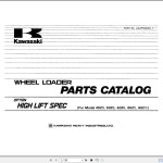 Kawasaki 45ZII To 65ZIV-2 Parts Catalog
