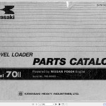 Kawasaki 45ZII To 70ZIII Parts Catalog