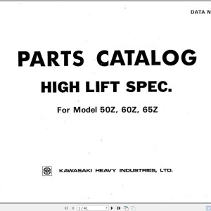 Kawasaki 50Z 60Z 65Z Parts Catalog