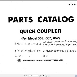 Kawasaki 50Z To 110ZII Parts Catalog